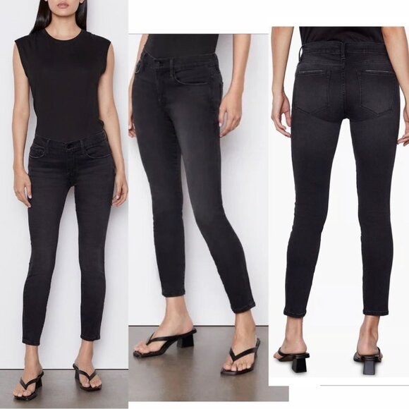 Frame Denim - Le High Skinny Ankle Jeans LHSK710 | Condor Gray | Size 28 - Picture 1 of 13